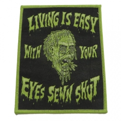 Fast turnaround Custom High Quality lowest price woven patch with ironing backing